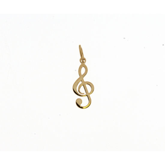 18kt GOUDEN HANGER - solsleutel - 10913