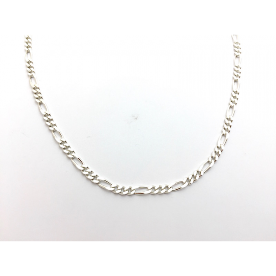 zilveren figaro ketting - gerhodieerd - 42cm - 10931 zilveren figaro ketting - gerhodieerd - 42cm - 10931