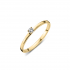 DULCI NEA - 18kt geelgouden solitair ring met briljant 0.11ct - 11220