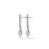 18kt witgouden oorringen met diamant 0.41ct - 11324