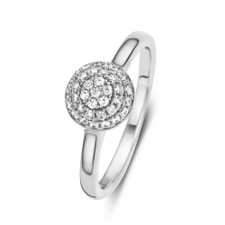 Silver Rose - zilveren ring met zirconium - 11429