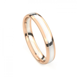 Traditions - 14kt bicolore gouden trouwringen - 11726