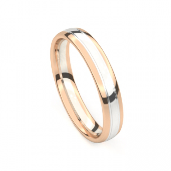 Traditions - 14kt bicolore gouden trouwringen - 11726