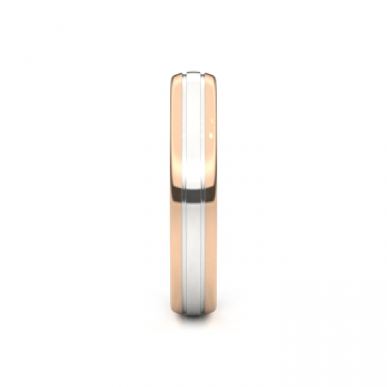 Traditions - 14kt bicolore gouden trouwringen - 11726