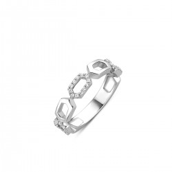 NAIOMY zilveren ring met zirconium - 11779