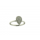 18KT WIT GOUDEN RING MET BRILJANT 0.33ct - 11856