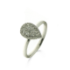 18KT WIT GOUDEN RING MET BRILJANT 0.33ct - 11856