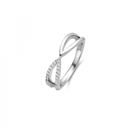 NAIOMY zilveren ring met zirconium - 11865