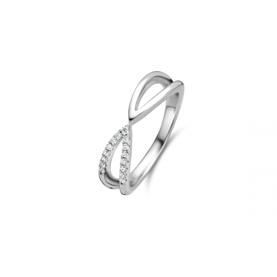 NAIOMY zilveren ring met zirconium - 11865