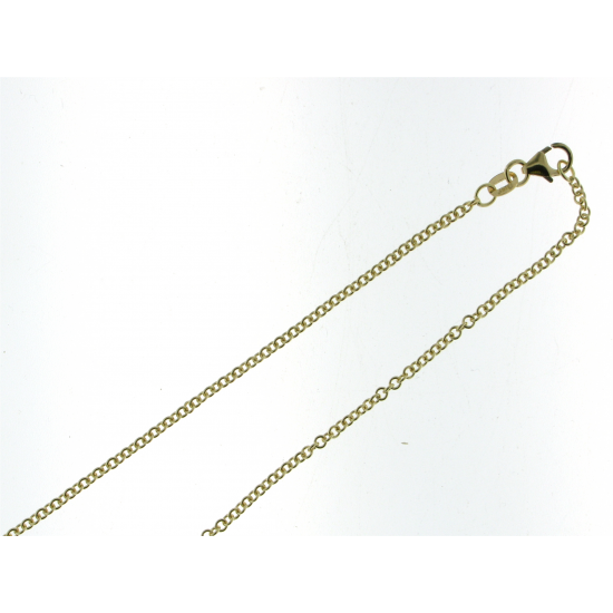 18KT geelgouden halsketting 45cm - 12336