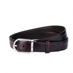 MONTBLANC Belt Horseshoe Shiny Palladium coated - 12744