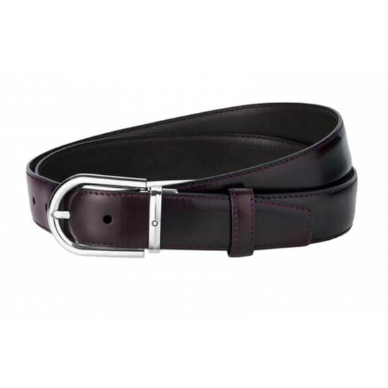 MONTBLANC Belt Horseshoe Shiny Palladium coated - 12744