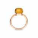 BIGLI Mini Sweety - 18kt rose gouden ring met cognac kwarts, parelmoer 6ct en diamant 0.02ct - 13056