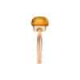 BIGLI Mini Sweety - 18kt rose gouden ring met cognac kwarts, parelmoer 6ct en diamant 0.02ct - 13056