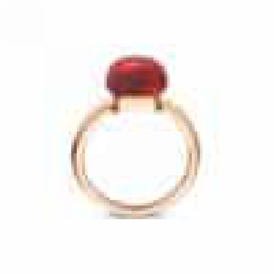 BIGLI Mini Sweety - 18kt rose gouden ring met granaat, parelmoer 6ct & diamant 0.02ct - 13057