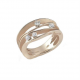 AnnaMaria Cammilli Dune - 18kt natural wit gouden ring met briljant 0.27ct - 13498