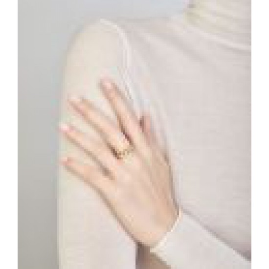 ANNAMARIA CAMMILLI Dune - 18kt natural wit gouden ring met briljant 0.19ct - 13500