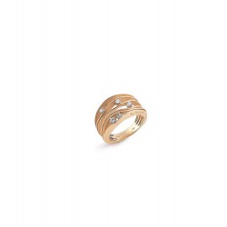 AnnaMaria Cammilli Dune - 18kt oranje gouden ring met briljant 0.28ct - 13502