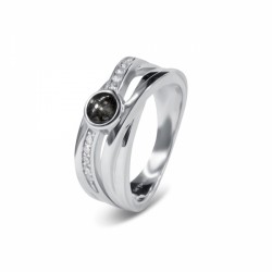 SEE YOU zilveren ring met zirconium - 13528