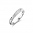 SILVER ROSE - zilveren ring met zirconium - 13591