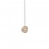 ANNAMARIA CAMMILLI DESERT ROSE - 18kt wit gouden halsketting met hanger en diamant 0.10ct - 13705