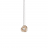 ANNAMARIA CAMMILLI DESERT ROSE - 18kt wit gouden halsketting met hanger en diamant 0.10ct - 13705