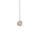 ANNAMARIA CAMMILLI DESERT ROSE - 18kt wit gouden halsketting met hanger en diamant 0.10ct - 13705