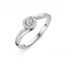 18kt witgouden ring met briljant - 13978