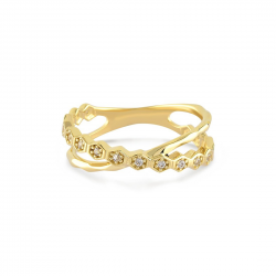 SWING JEWELS - 18kt geelgouden ring met zirconium - 14004