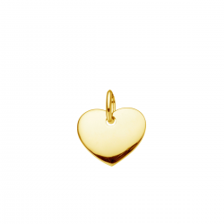 18kt geelgouden hanger - hartje - 14017
