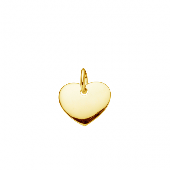 18kt geelgouden hanger - hartje - 14017