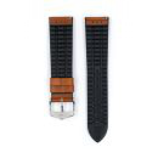 HIRSCH James leder/silicone band 20mm - 14458