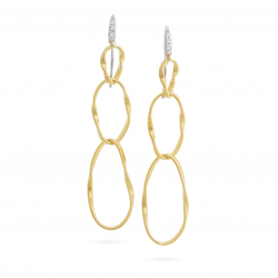 MARCO BICEGO MARRAKECH - 18kt bicolor gouden oorringen met briljant 0.05ct - 14462