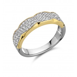 SILVER ROSE - zilveren ring met zirconium - 14539