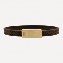 STEEL & BARNETT leather bracelet - Brown - 14614
