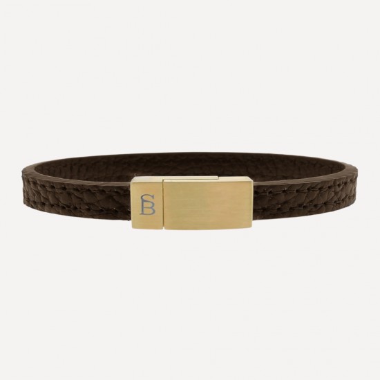 STEEL & BARNETT leather bracelet - Brown - 14614