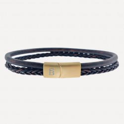 STEEL & BARNETT leather bracelet - Brown - 14620
