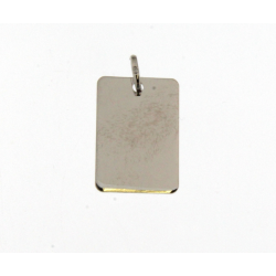 18kt witgouden graveerplaat - 14916