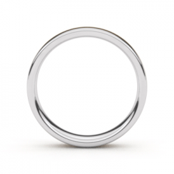 Tessina trouwring - staal + 18kt goud - 14941