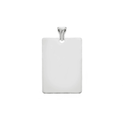 18kt witgouden graveerplaat - 14947