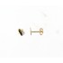 18kt bicolore gouden oorringen - Hartjes - 15024