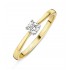 DULCI NEA - 18kt bicolore gouden solitaire ring met briljant 0.23ct - 15054