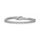 SILVER ROSE - zilveren armband met zirconium - 15058