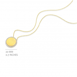SILVER ROSE - zilver halsketting met zirconium - 15326