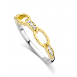 SILVER ROSE - zilveren ring met zirconium - 15335