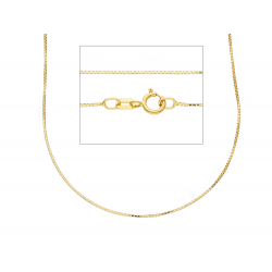 18KT geelgouden halsketting 45cm - 15398
