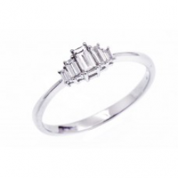 18kt witgouden ring met briljant 0.24ct - 15420