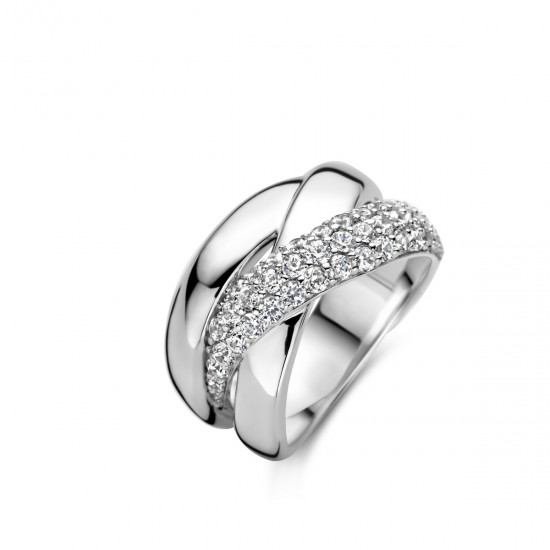 NAIOMY - zilveren ring met zirconium - 15524