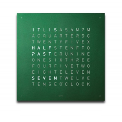 QLOCKTWO Classic Velvet green, dutch - 15775