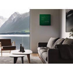 QLOCKTWO Classic Velvet green, dutch - 15775